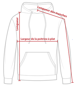 Charte de grandeur X800U (XXS à 3XL)
